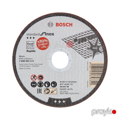 Bosch dəmirkəsən disk 125x1x22.23 — Bakı