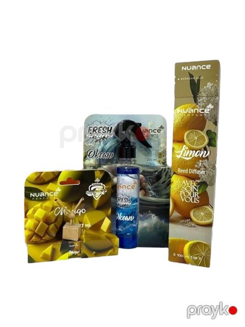 Ətirlər dəsti Tam hədiyyə dəsti 3-lü - Limon-Okeanhavası-Mango-0154 — Bakı