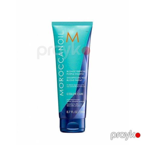 Sarışın saçlar üçün bənövşəyi tonlaşdırıcı şampun Moroccanoil Blonde Perfecting Purple 200 ml — Bakı