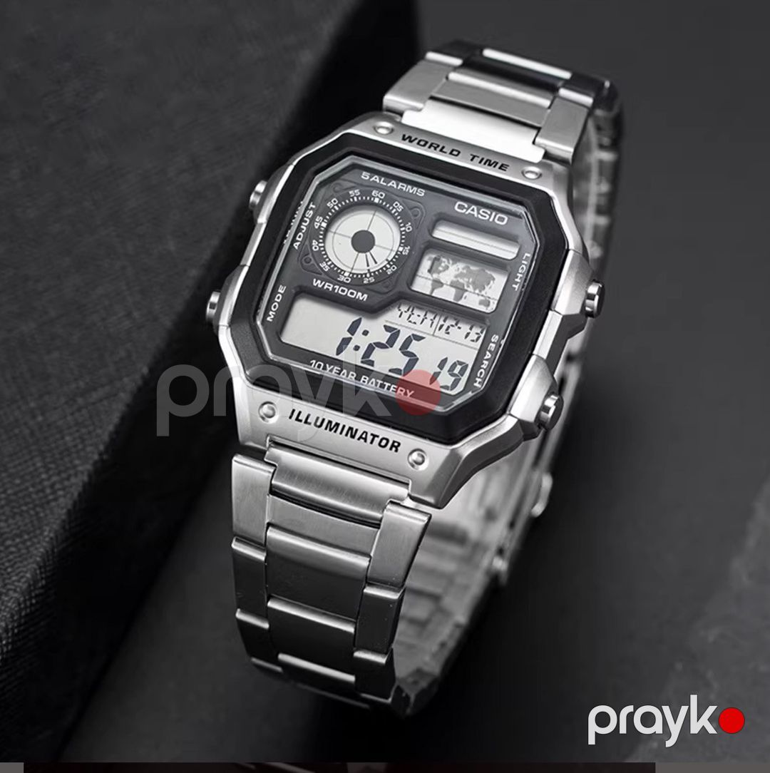 Qol saatı kişilər üçün Casio AE1200WHD-1AVDF — Mallar, Bakı (3)