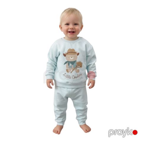 Şalvarlı pijama dəsti 5322, pambıq, 9-12 ay — Bakı