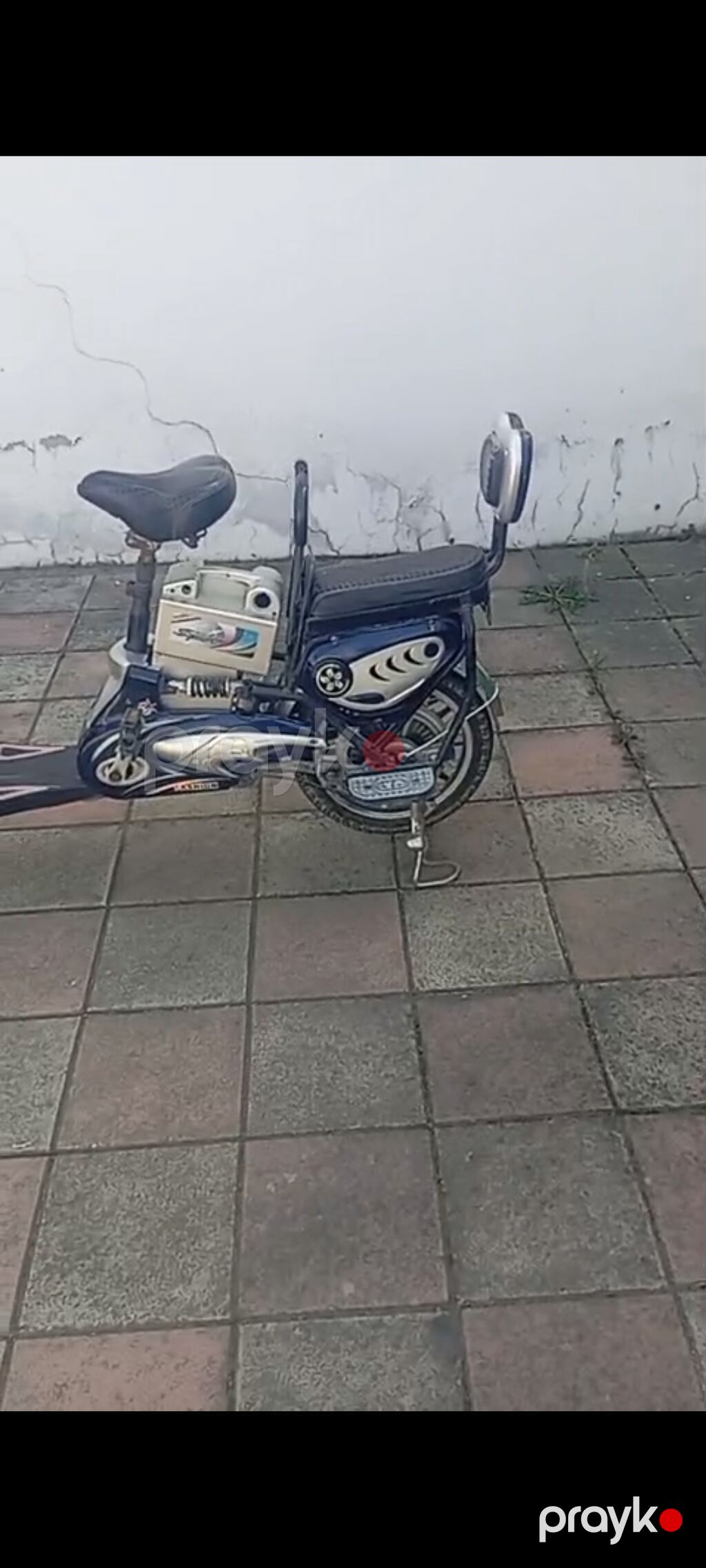 Elektrik velosipedi/scooter Rəng: tünd mavi-gümüş Ön tərəfdə — Elektrik velosipedləri, Novxanı (2)