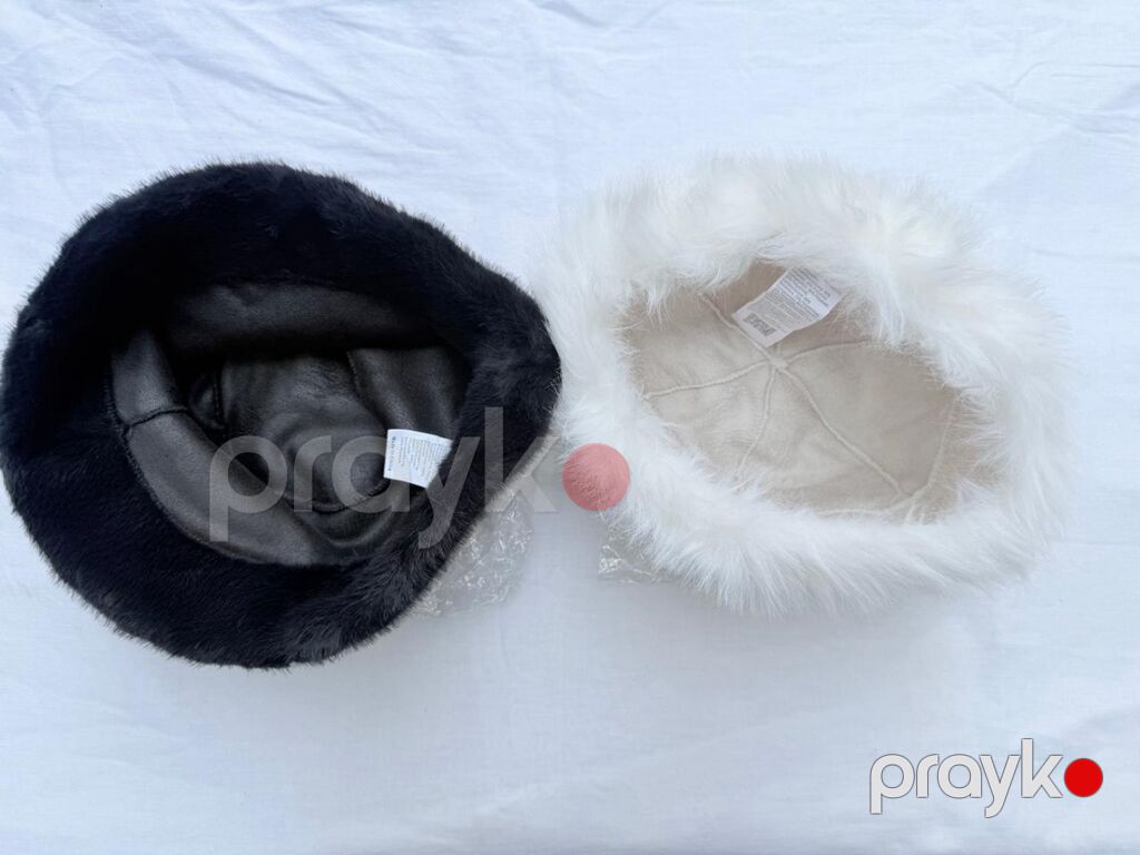 Yeni, qadınlar üçün xoş görünüşlü, isti saxlayan, peluş papaq. Tam — Baş geyimi, Bakı (3)