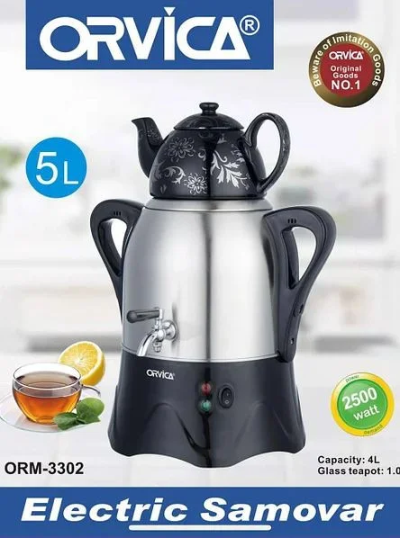 Elektrik samovar Orvica ORM-3302 2500W — Elektrik çaydanları və termoslar, Bakı (2)