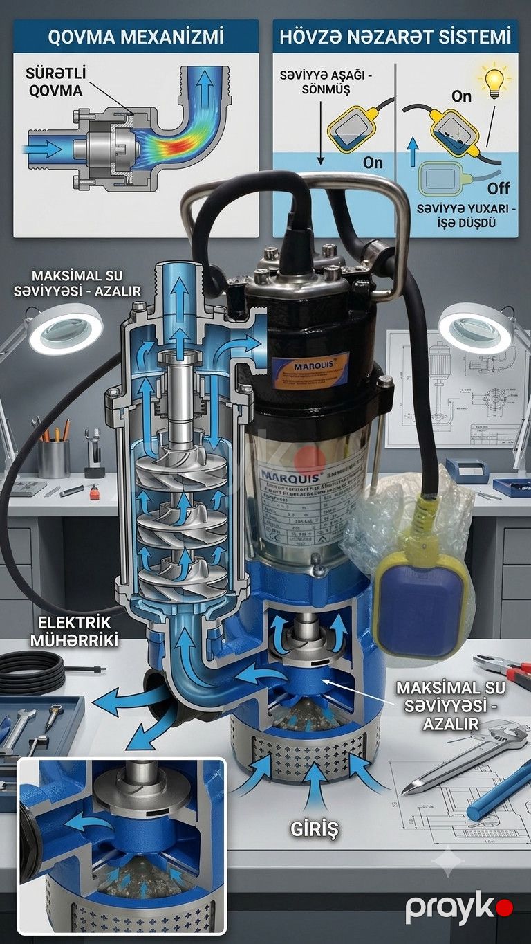 Drenaj nasosu Marquis V180/V180F, 180 Vt — Mallar, Bakı (3)