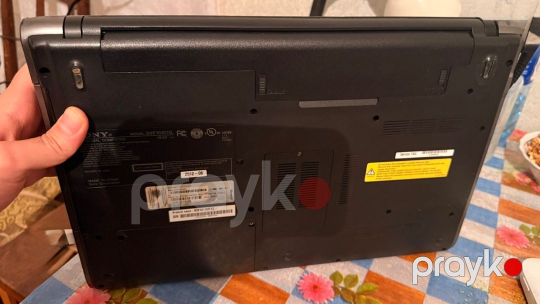 Sony vaıo SVE1511, i7-3612QM, 8GB RAM, SSD — Noutbuklar, Bakı (4)