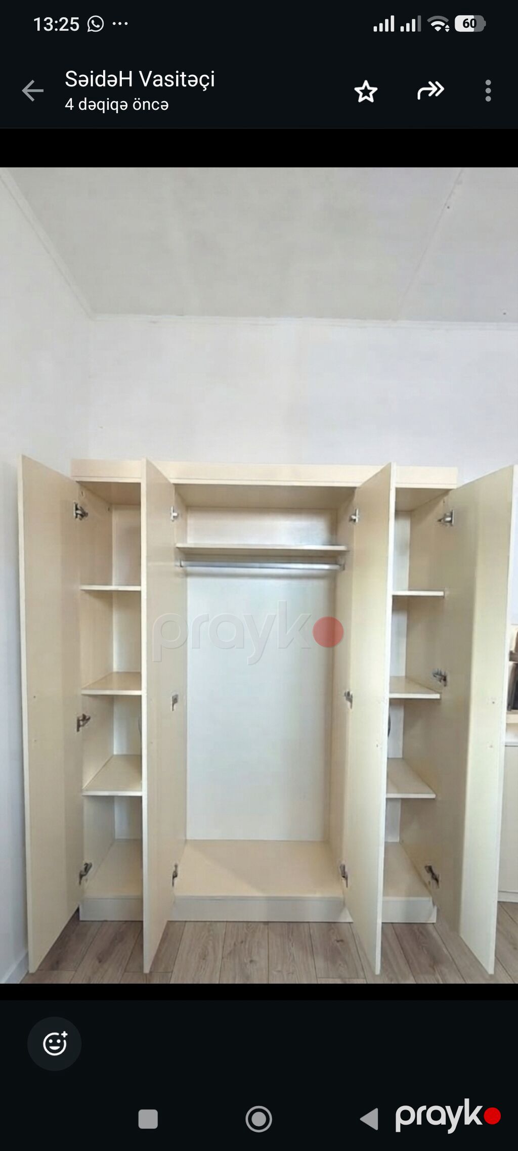 Yataq desti 580 manat.Catdirilma qurasdirilma odenisle. Olcu dolab E — Yataq otağı mobilya dəstləri, Bakı (3)