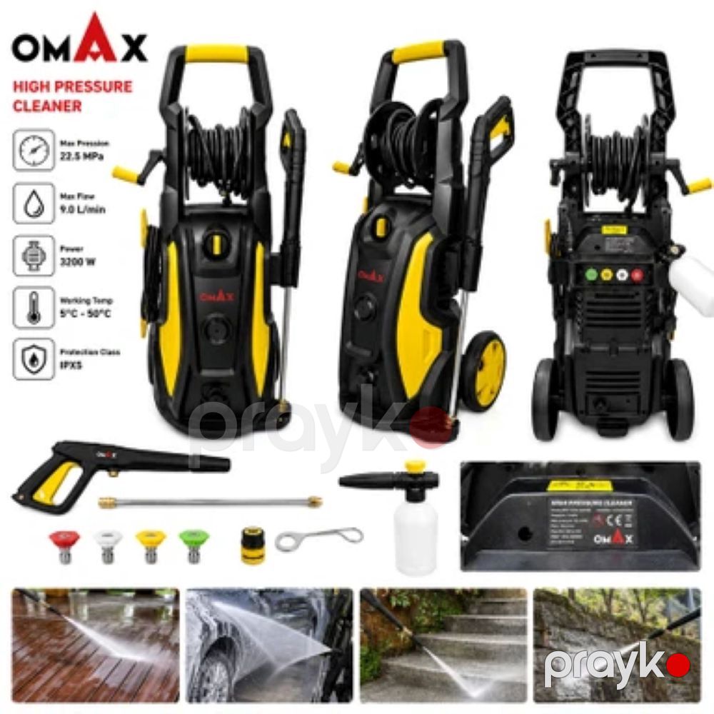 Yüksək təzyiqli yuyucu Omax SM-3200 3200 W 225 bar — Mallar, Bakı (3)