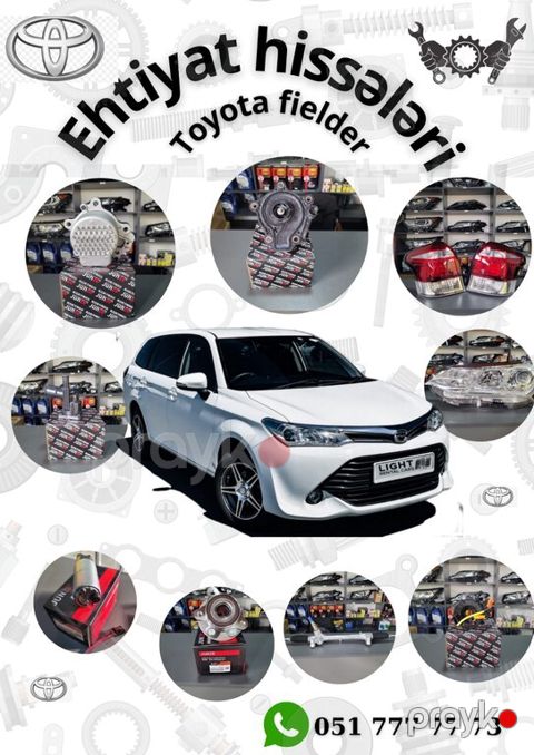 "Toyota Fielder" ehtiyat hissələri — Bakı