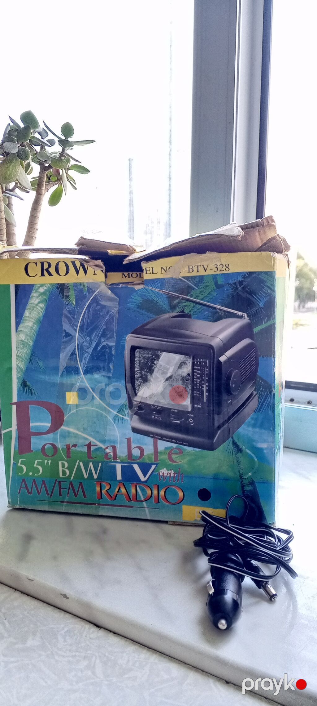 Salam Satiram Crown Portable 5.5 B/W TVteleviziya və Am/fm — TV və Video, Bakı (9)
