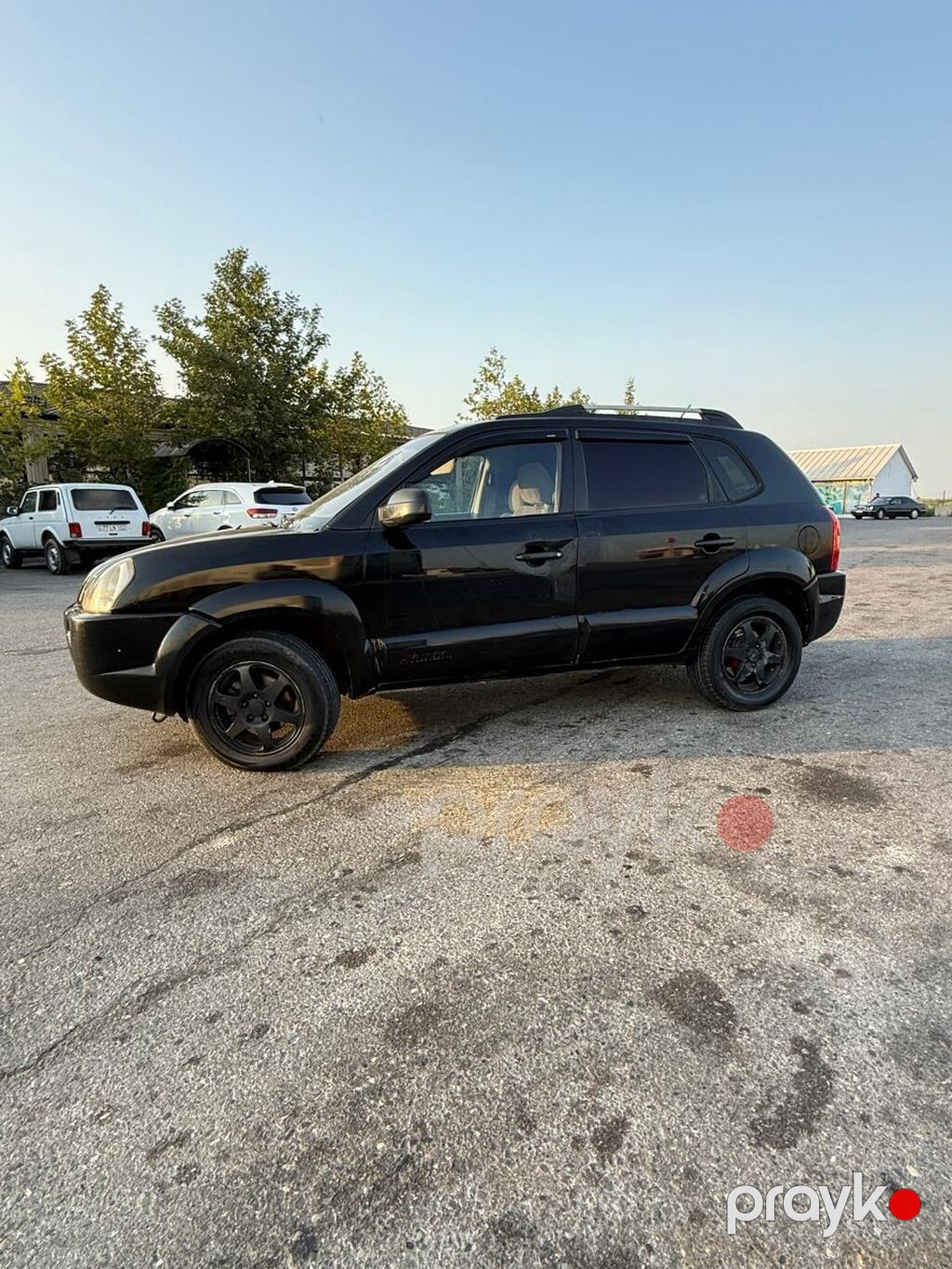 Hyundai Tucson, qara rəng, Azərbaycan nömrə nişanı 10-US-736 — Avtomobillər, Göytəpə (2)
