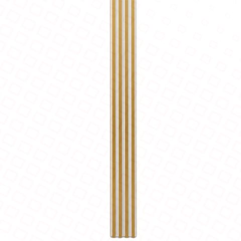 Hıll fan dekorativ panel 17X300 sm 003 qızıl ağ — Divar kağızları