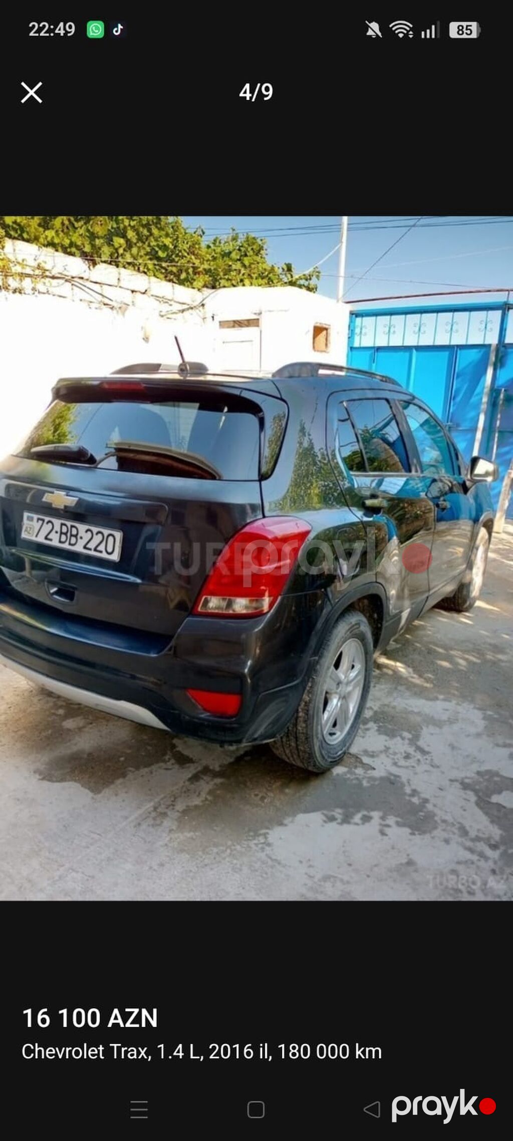 Chevrolet Tracker: 1.4 l 2016 il 190000 km Krossover — Avtomobillər, Bakı (4)