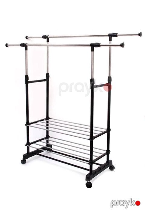 Paltar üçün quruducu Nh_sgggq, metal, qara/gümüşü, 75x42x80x150 sm — Bakı