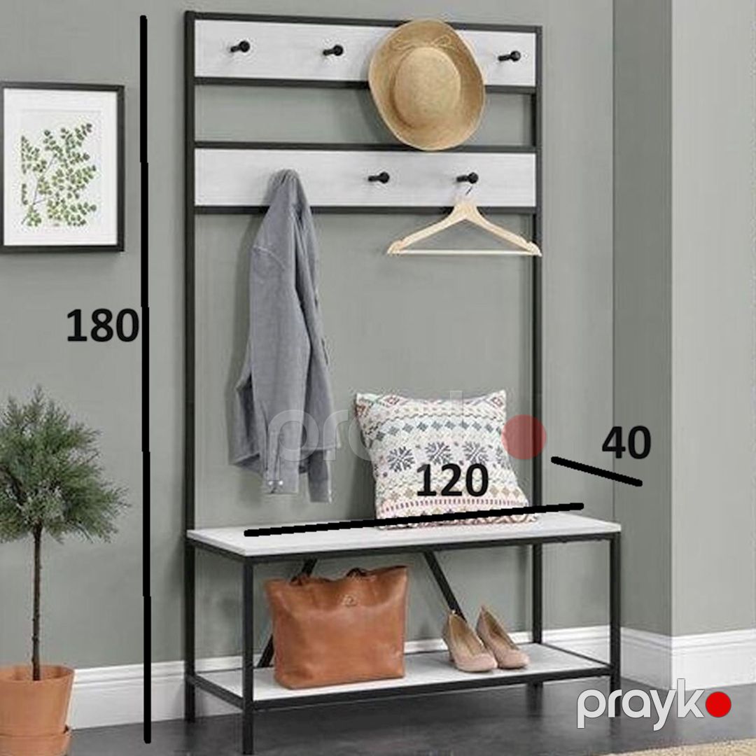 Asılqan LH White, Ldsp, 180x40x120 sm, ağ — Mallar, Bakı (2)