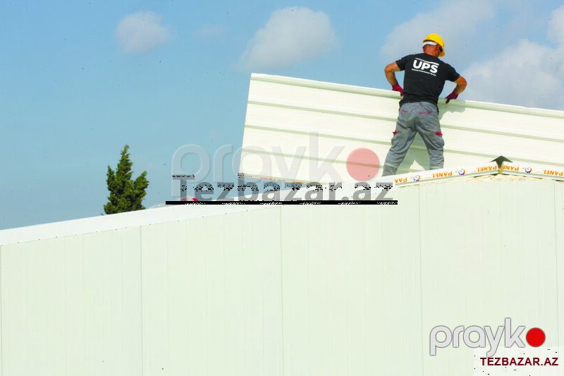 50 mm daş yunu sendviç panel – yanğına davamlı izolyasiyalı — Tikinti blokları, kərpic və panellər, Bakı (4)