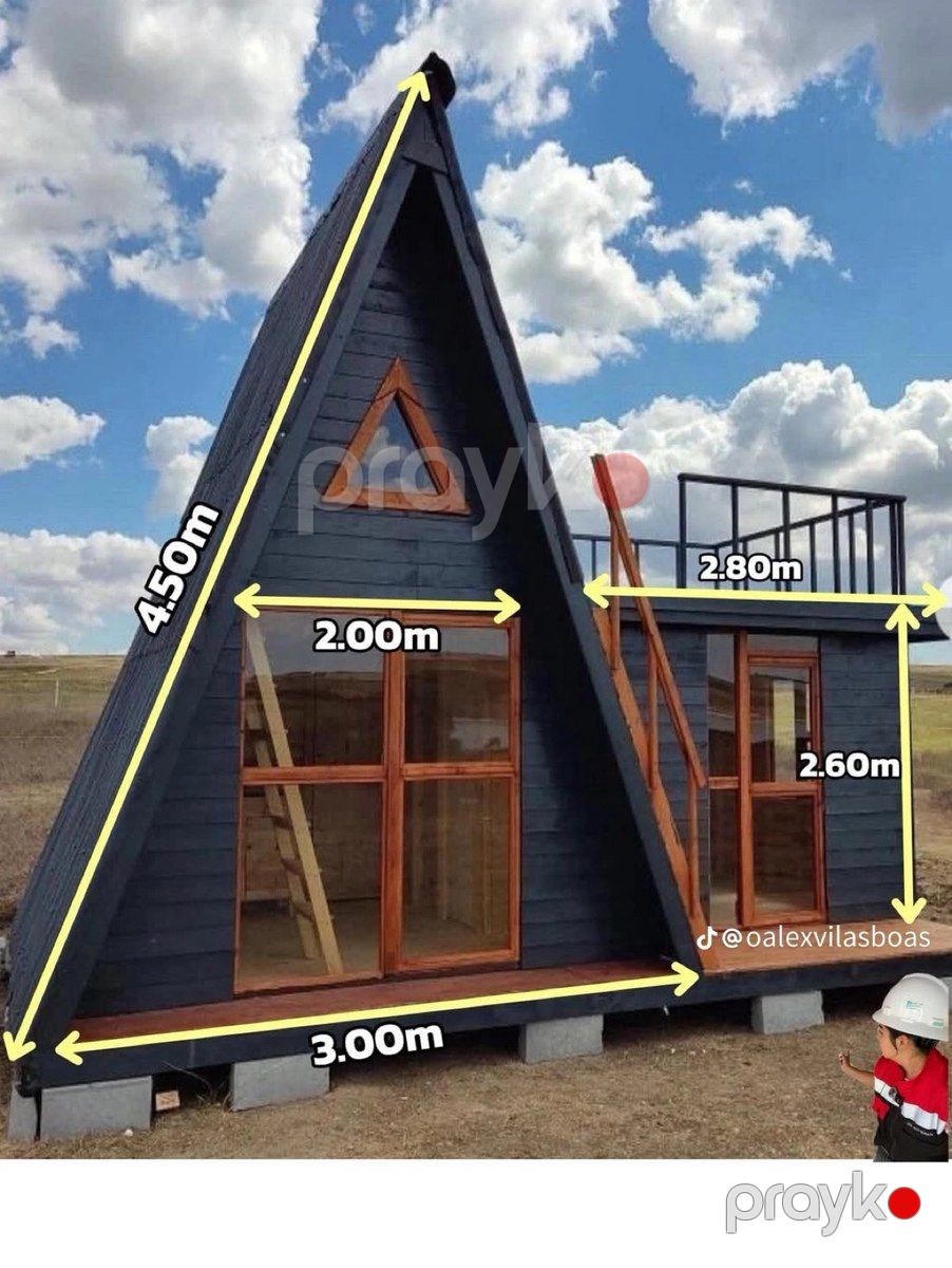 A-Frame evlərin tikintisi — Təmir və inşaat, Bakı (9)