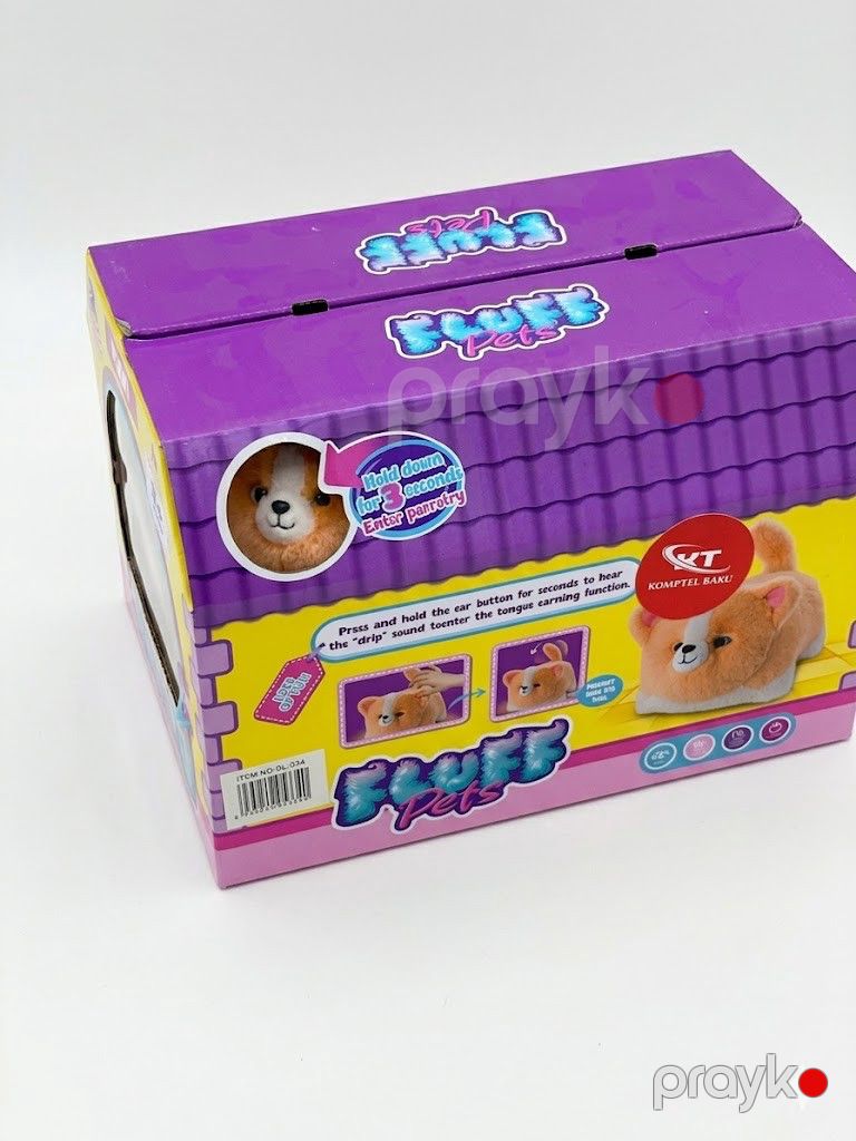 Yumşaq oyuncaq Fluff Pets, 35 sm, krem — Yumşaq oyuncaqlar, Bakı (2)