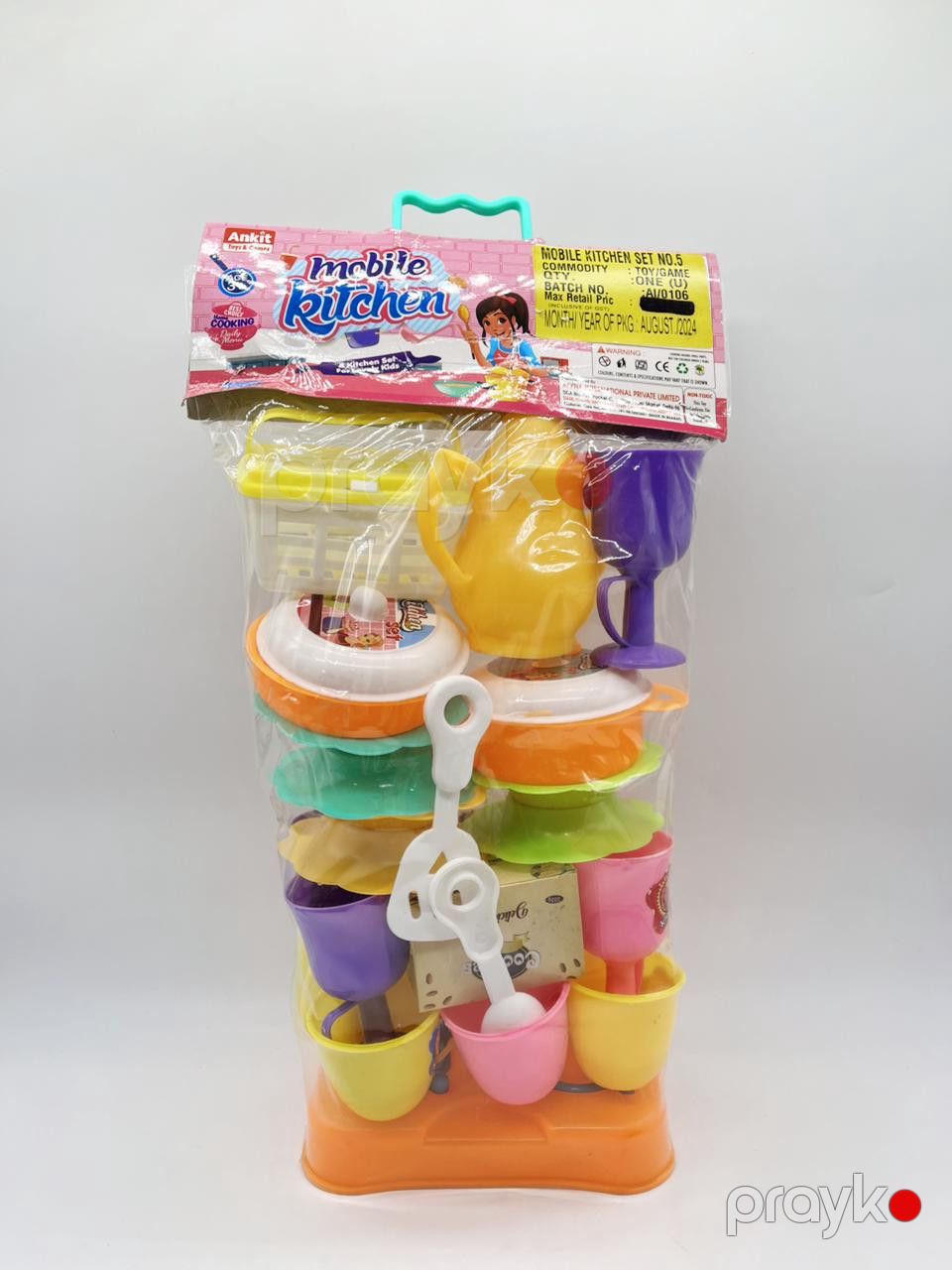 Oyuncaq qab dəsti P-84, plastik, rəngbərəng, 3 yaş — Mallar, Bakı (2)