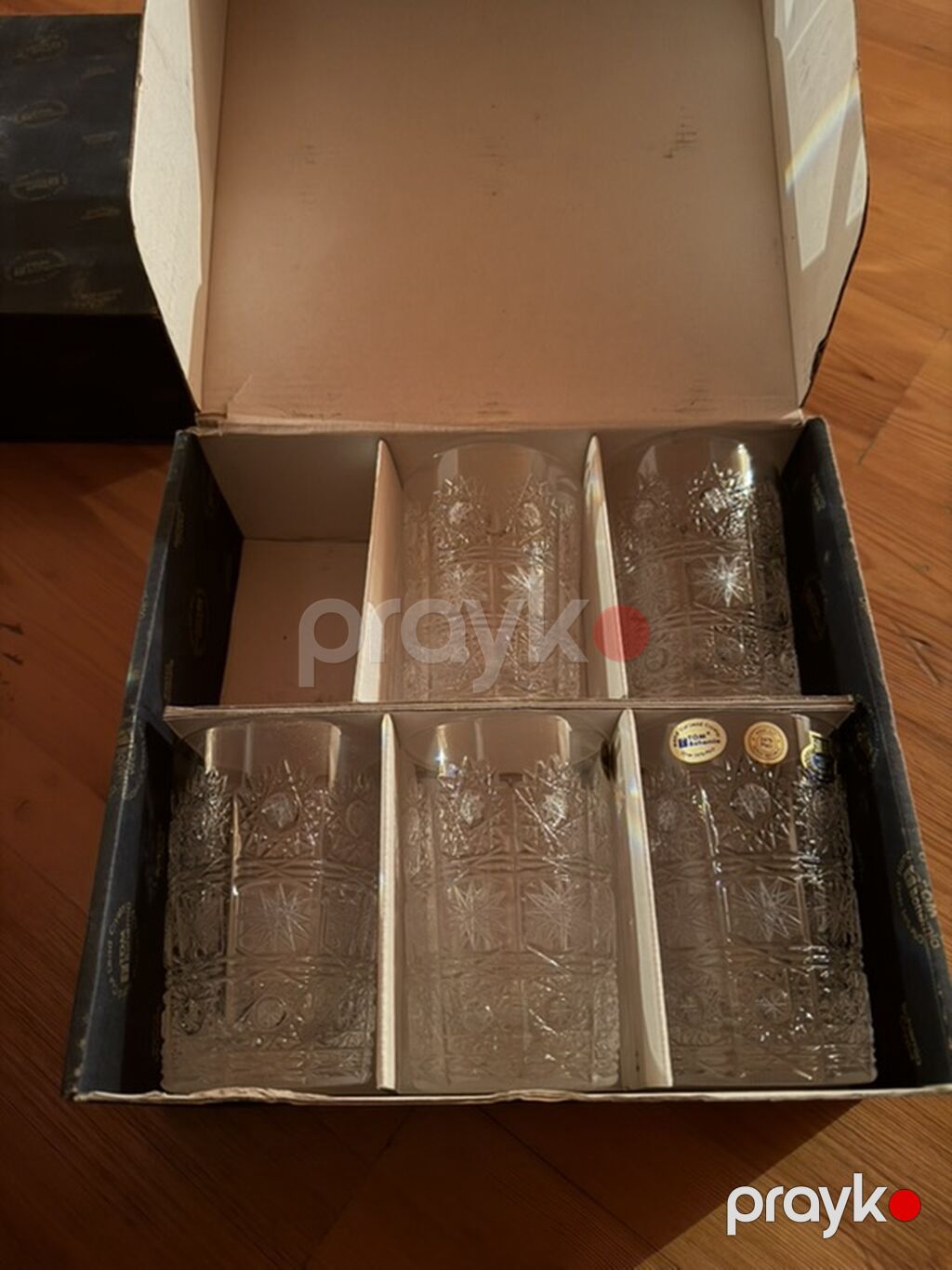 Stəkanlar, Xrustal, 6 ədədli dəst, Çexiya — Süfrə qabı, Bakı (3)