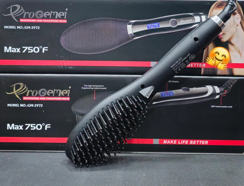 Saç düzləşdirici Gemei GM-2972 Black — Saç burmağa və düzəltməyə, Bakı (2)