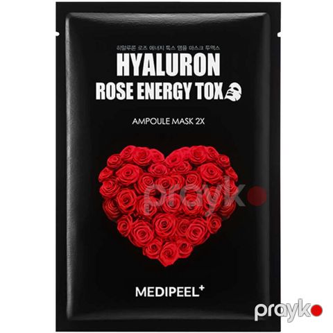 Üz üçün parça maska Medi-Peel Hyaluron Rose Energy Tox Ampoule, 30 ml — Bakı