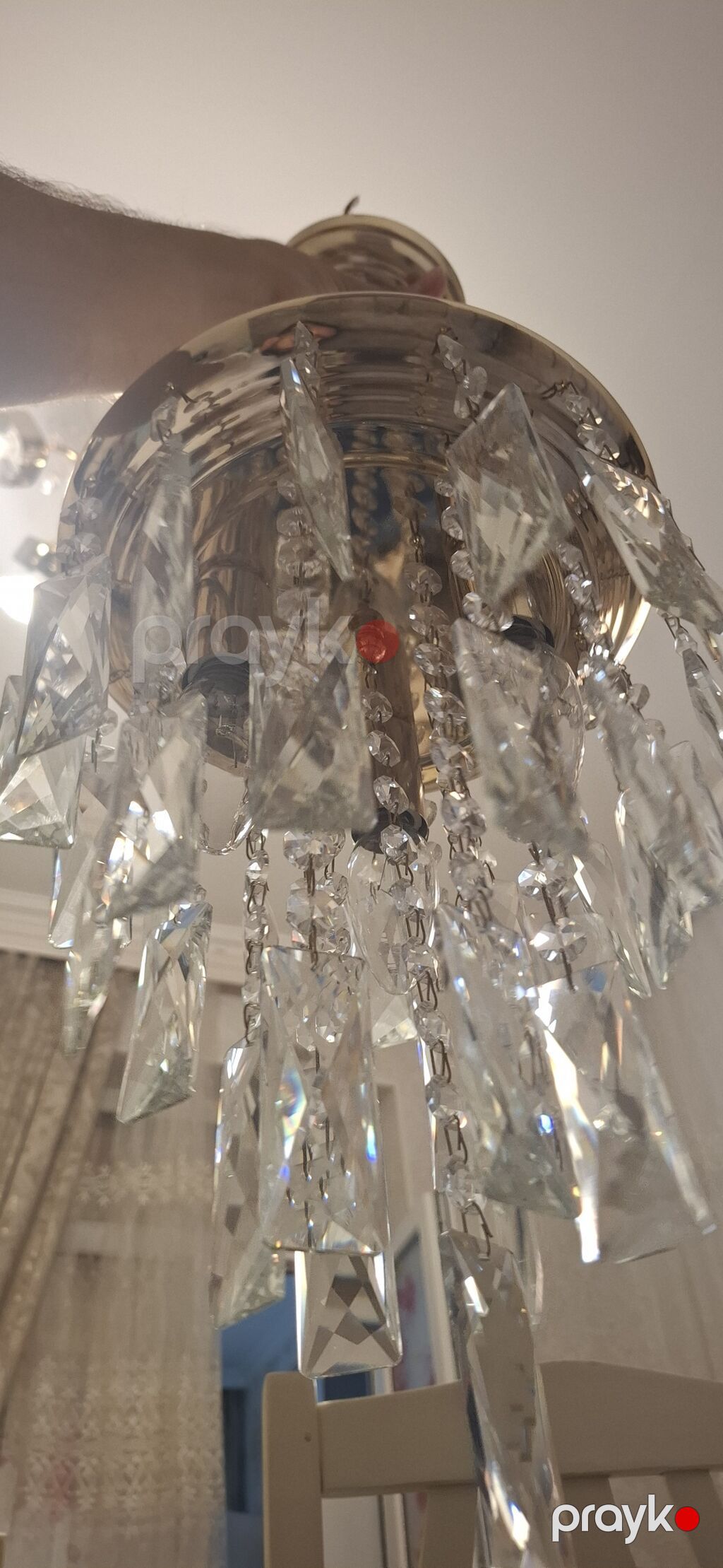 Çılçıraq, 3 lampa, Şüşə — Tavan is?qlar? v? cilc?raqlar, Bakı (3)