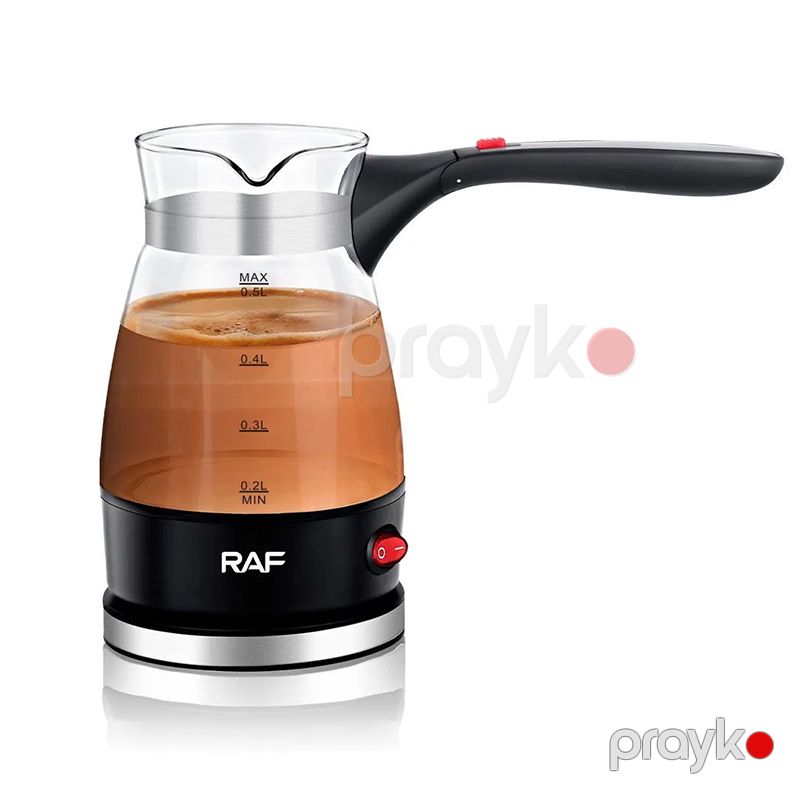RAF R.128 Elektrikli Şüşə Cəzvə – 600W, 500ml Multifunksional Türk Qəhvəsi Dəmləyən — Ev texnikası, Bakı (2)