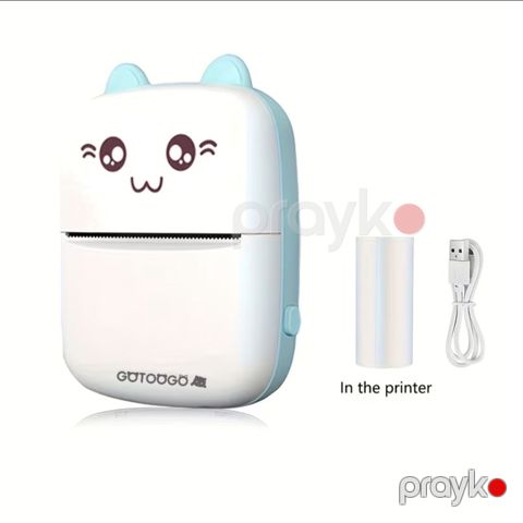 Mini portativ termal printer - Şirin pişik üslublu korpus, kompakt — Bakı