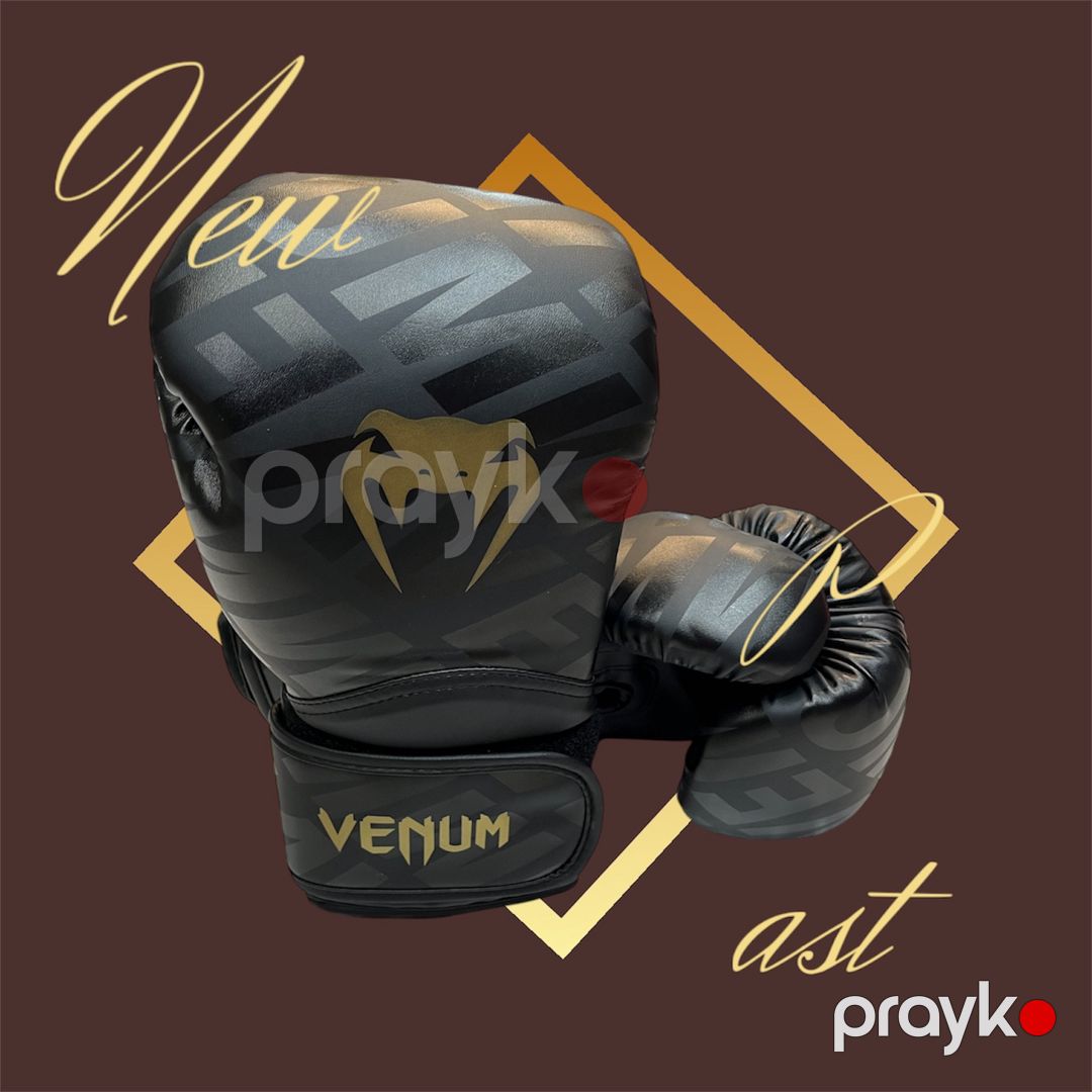 Boks əlcəyi Venum, ekodəri, qara, ölçü 12 — Mallar, Bakı (3)