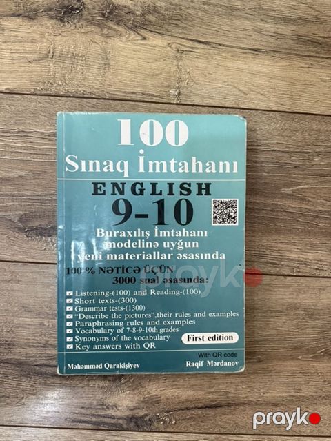 Məhsul: “100 Sınaq İmtahanı – English 9-10” (First edition) Təsvir — Bakı