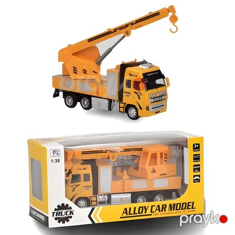 Oyuncaq maşın Alloy Car AC55, 3 yaşdan, plastik/metal, narıncı — Bakı