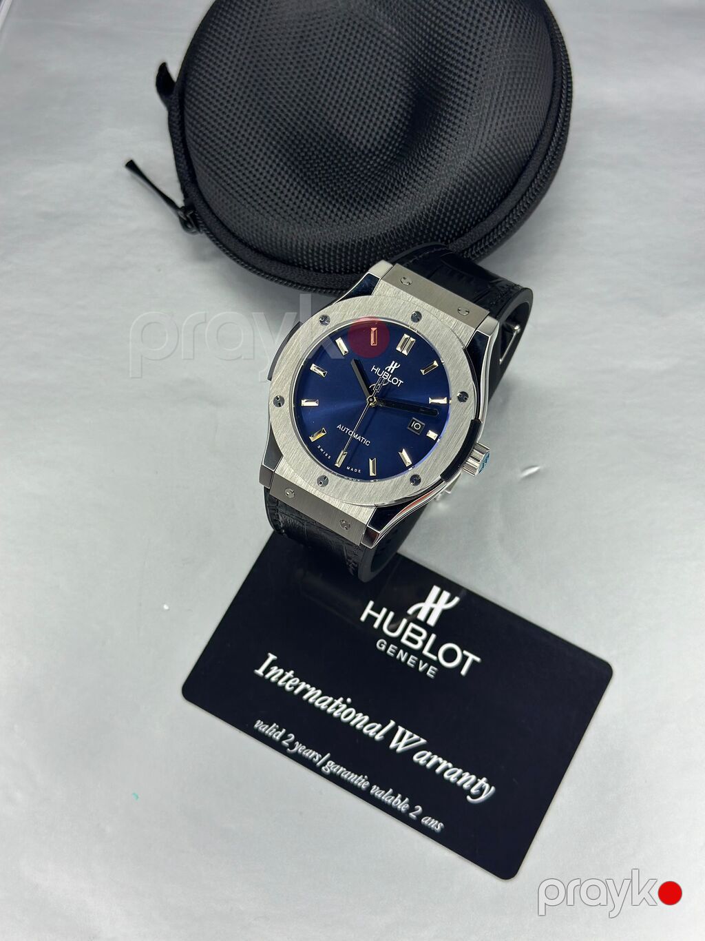 Marka: *Hublot* Parlaq gümüşü korpus Mineral Kristal şüşə — Qol saatları, Bakı (2)