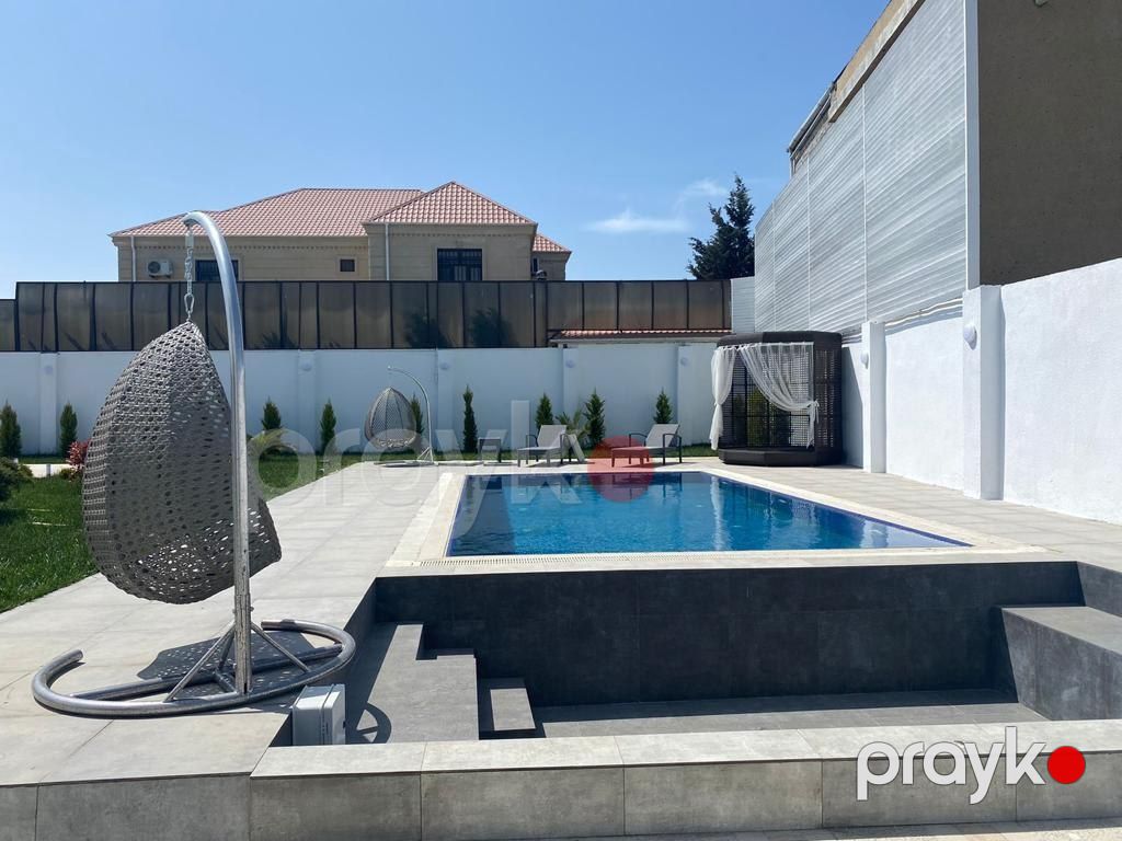 İcarəyə verilir 5 otaqlı həyət evi/bağ evi 350 m² — Ev, villa, Bakı (8)
