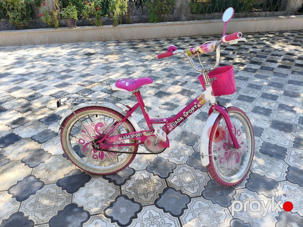 Uşaq velosipedi – Lada Sport, qızlar üçün dizayn - Rəng: çəhrayı-ağ — Uşaq velosipedləri, Bakı (3)