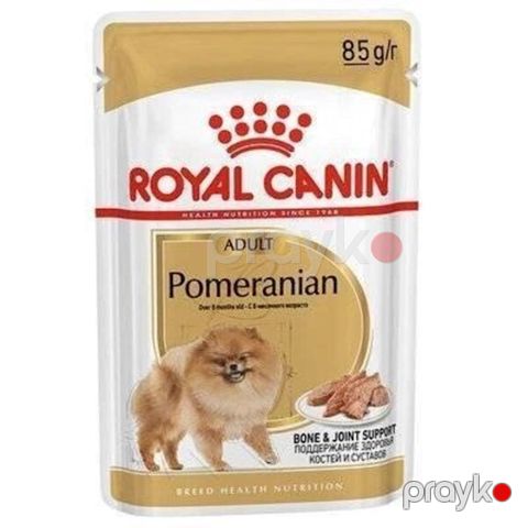 Nəm yem Royl Canin Pomeranian Adult, pomeranian şpitz cinsli itləri üçün, 85 qr — Bakı