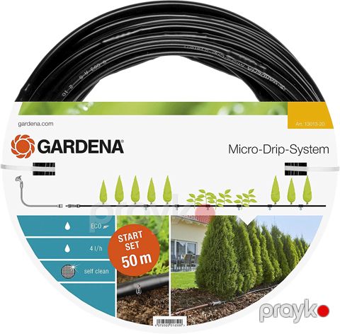 Micro-damcı suvarma dəsti Gardena Micro-Drip-System Start set L 13013-20, diametr 13 mm, 50 m — Bakı
