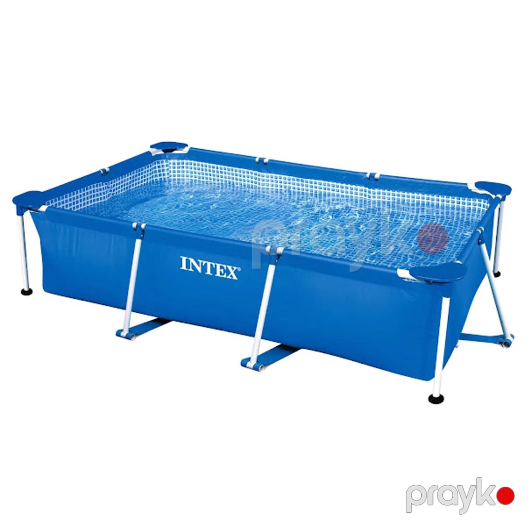 Hovuz karkaslı Intex Rectangular Frame H28225588272NP, 300x200x75 sm, 3834 l, göy — Hovuzlar, Bakı (2)