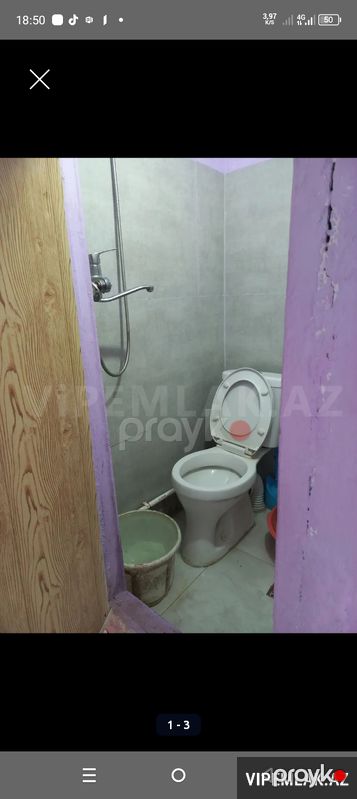 Yasamal rayonunda 1 otaqlı Köhnə tikili Kirayə verilir, 22 m² — Mənzil, Bakı (2)