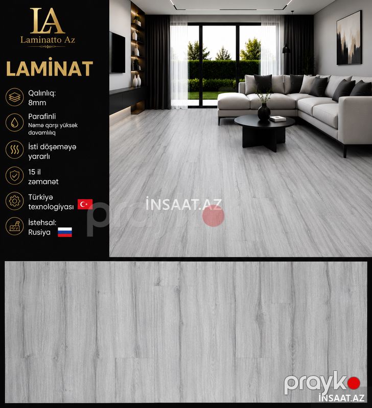 Laminat 8mm — Döşəmə örtükləri, Bakı (9)