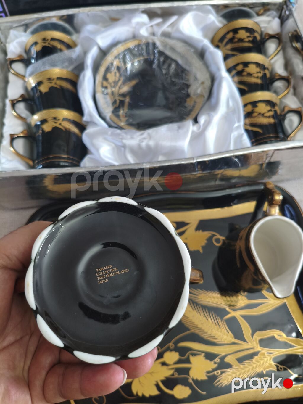 Çay dəsti, rəng - Qara, Keramika, Yaponiya — Süfrə qabı, Bakı (2)