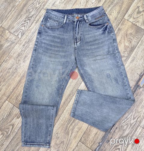 Kişilər üçün düz cins SH7139, açıq göy, pambıq/poliester/elastan, ölçü 33 — Bakı