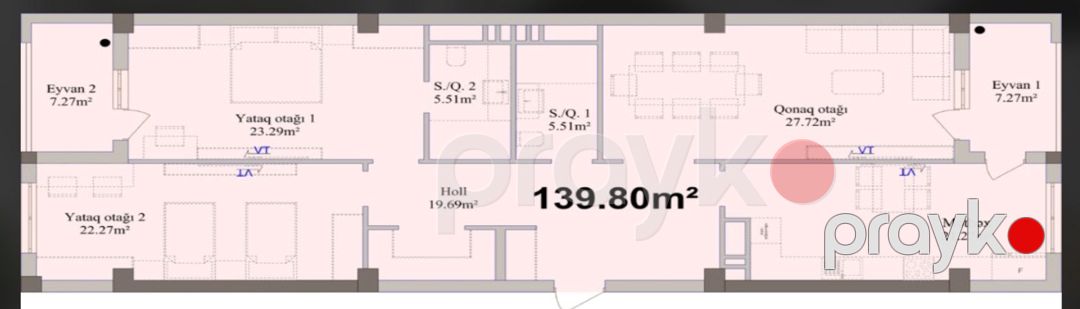 Satılır 3 otaqlı yeni tikili 139.8 m² — Mənzil, Sumqayıt (4)