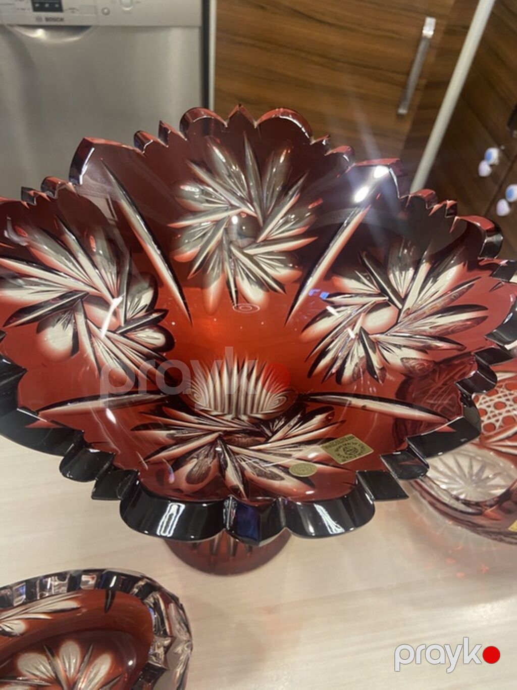 Bohemia Caesar Crystal kəsim kristal qab dəsti - İstehsal: Çexiya — Süfrə qabı, Bakı (3)