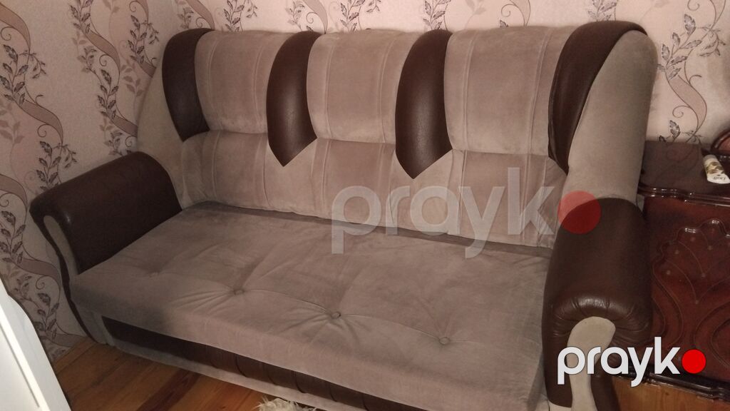 Real Alıcıya Endirim Olunacaqdır Ikili mebel dəsti – divan və kreslo — Yumşaq mobilya dəstləri, Bakı (2)