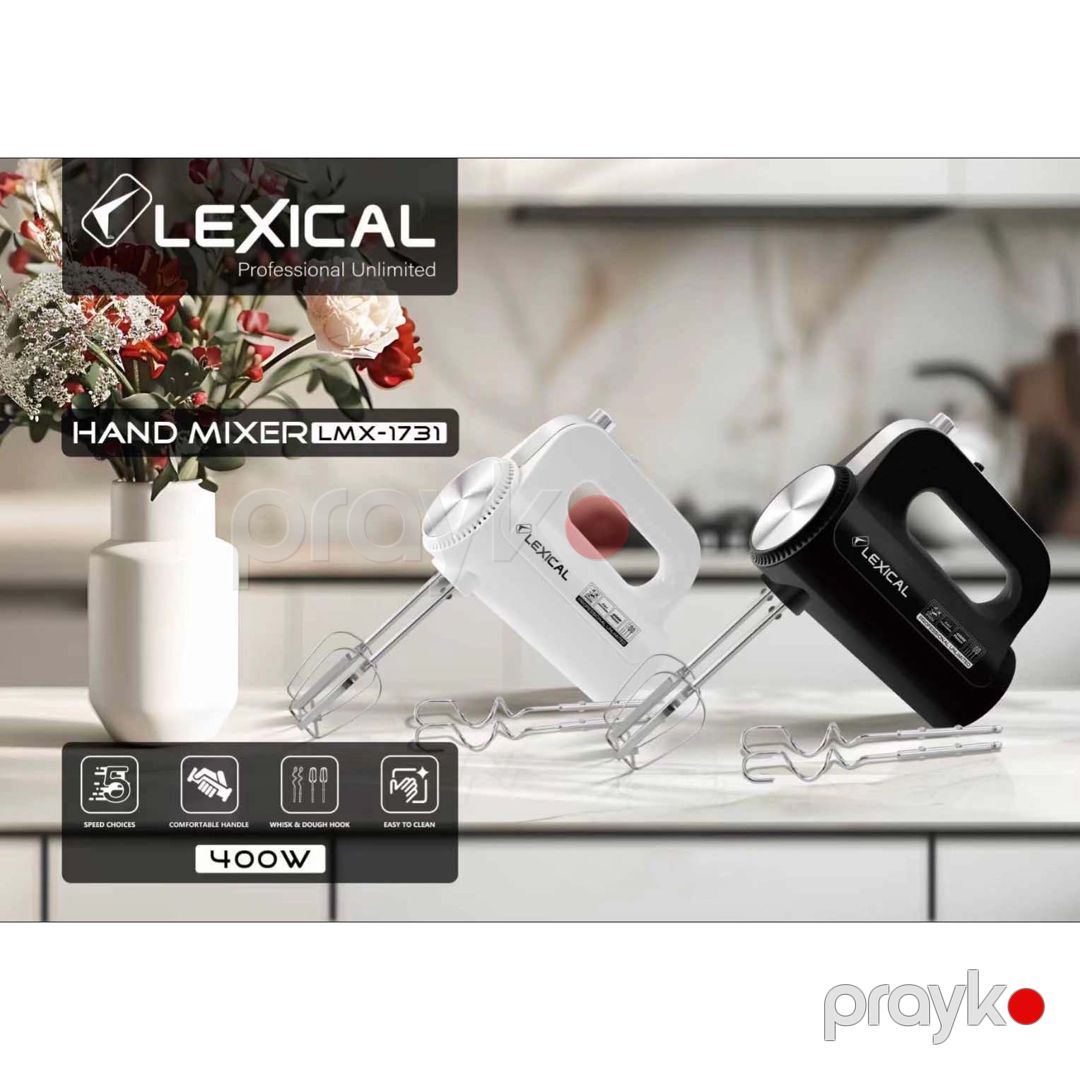 Lexical LMX-1731 Professional Əl Mikseri – 400W, 5 Sürət Seçimi — Blenderlər, xırdalayanlar və mikserlər, Bakı (5)