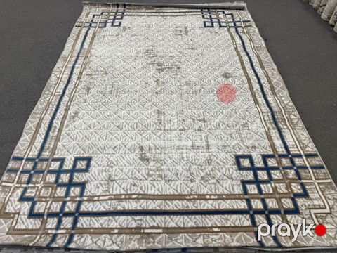 Xalça Milan S1777, sintetik, bej/göy, 180х280 sm — Bakı