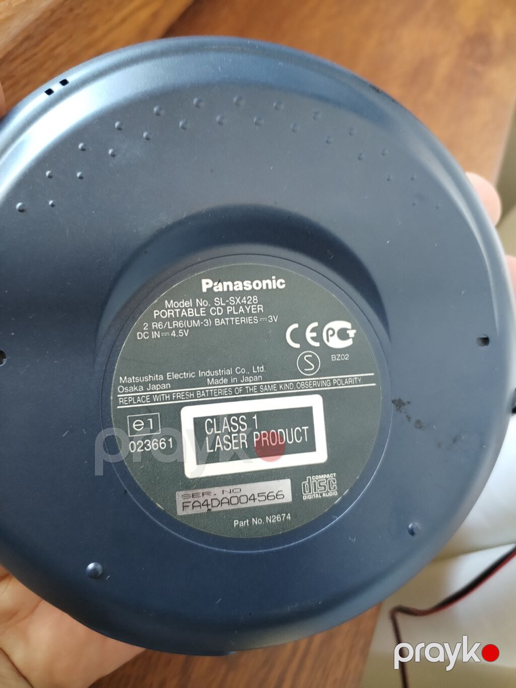 Panasonic SL-SX428 mp 3 player tam işlək vəziyyətdədir təmiz Yapon — MP3 pleyer, Bakı (2)