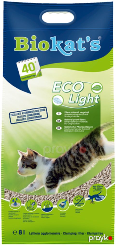 Topalanan doldurucu pişiklər üçün Biokat's Eco Light 8 L — Bakı