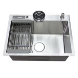 Mətbəx çanağı LS-6045C SS201 2.0+0.6 600x450x220 inox — Omid.az — Household goods